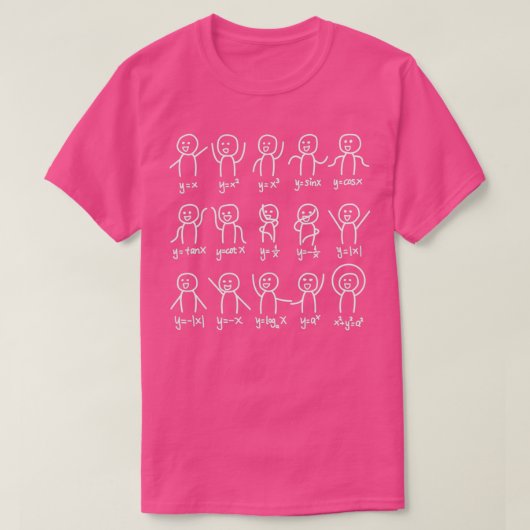 Algebra Dance Funny Graph Figures Math Equity T-Shirt (Design vorne)