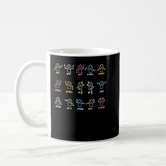 Algebra Dance Funny Graph Figures Math Equity Te Kaffeetasse (Links)