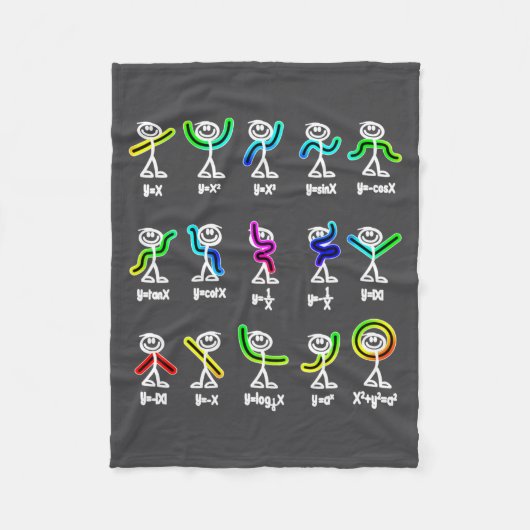 Algebra Dance Funny Graph Figures Math  Fleecedecke (Vorderseite)
