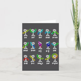 Algebra Dance Funny Graph Figures Math  Karte