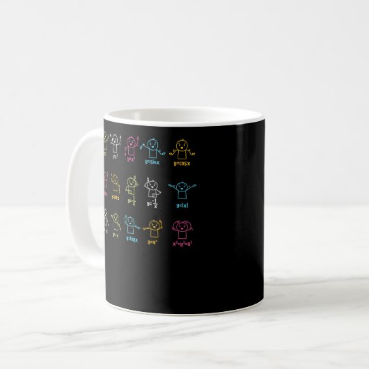 Algebra Dance Graph Figures Math Equity Lehrer Kaffeetasse (Vorderseite Links)