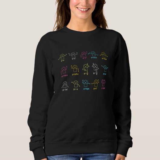 Algebra Dance Graph Figures Math Equity Sweatshirt (Vorderseite)