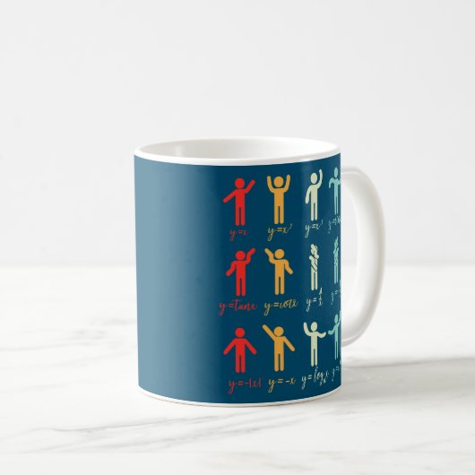 Algebra Dance Math Math Teacher Gift  Kaffeetasse (VorderseiteRechts)