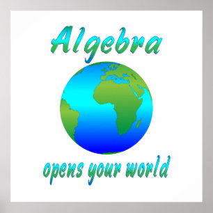 Algebra eröffnet Welten - Start bei $11.80 Poster