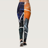 Algebra Flow: Mathematik Art Leggings (Rückseite)