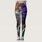 Algebra Flow: Mathematik Art Leggings (Vorderseite)