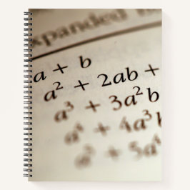 ALGEBRA FORMULAS NOTEBOOK NOTIZBLOCK
