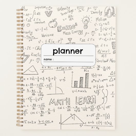 Algebra Geometrie Formel Planer (Vorderseite)