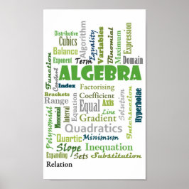 Algebra (grün) poster