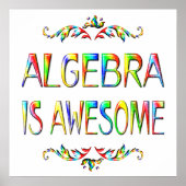 Algebra is Awesome - Starting at $11.80 Poster (Vorne)