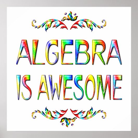 Algebra is Awesome - Starting at $11.80 Poster (Vorne)