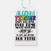 Algebra-Lehrer nur wegen Vollzeit-Multi Geschenkanhänger (Vorderseite)