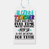 Algebra-Lehrer nur wegen Vollzeit-Multi Geschenkanhänger (Rückseite)