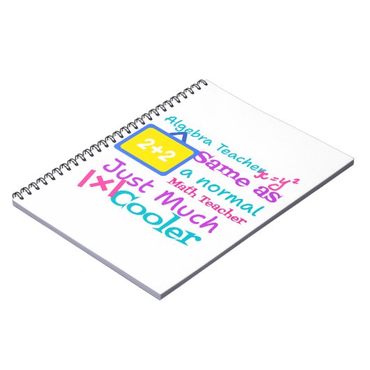 Algebra-Lehrer wie ein normaler Mathematiklehrer Notizblock (Linke Seite)