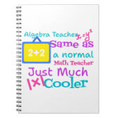 Algebra-Lehrer wie ein normaler Mathematiklehrer Notizblock (Vorderseite)