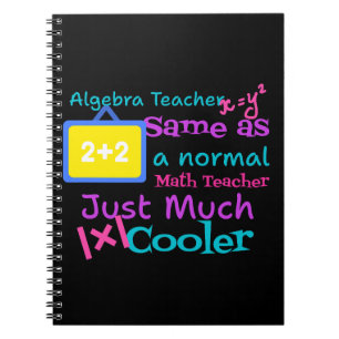Algebra-Lehrer wie ein normaler Mathematiklehrer Notizblock