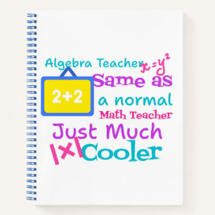 Algebra-Lehrer wie ein normaler Mathematiklehrer Notizblock