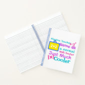 Algebra-Lehrer wie ein normaler Mathematiklehrer Notizblock (Innenseite)