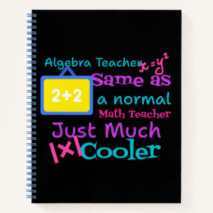 Algebra-Lehrer wie ein normaler Mathematiklehrer Notizblock