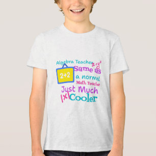 Algebra-Lehrer wie ein normaler Mathematiklehrer Tri-Blend Shirt