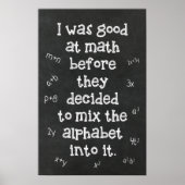 Algebra - Math Posters Poster (Vorne)