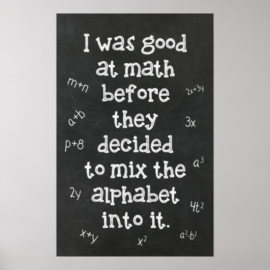 Algebra - Math Posters Poster (Vorne)