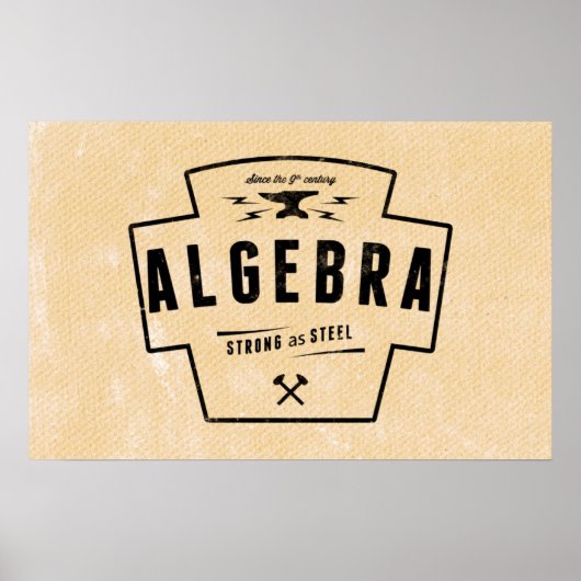 Algebra - Math Posters Poster (Vorne)