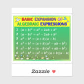 Algebra Math Sticker - Grünwald (Blatt)