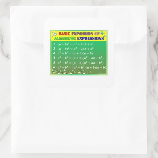 Algebra Math Sticker - Grünwald (Tasche)