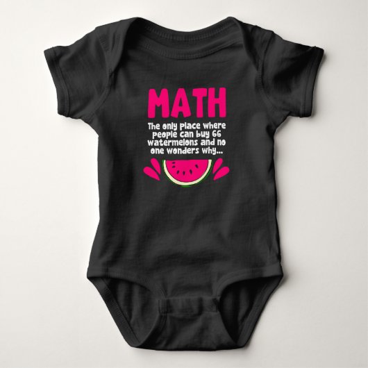 Algebra Mathematik Lehrer Mathematik Science Spaß Baby Strampler (Vorderseite)