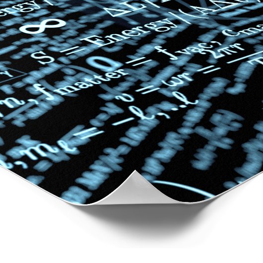 Algebra Mathematik Poster (Ecke)