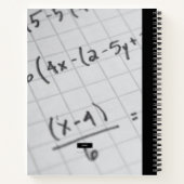 ALGEBRA NOTES NOTEBOOK NOTIZBLOCK (Rückseite)