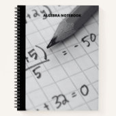 ALGEBRA NOTES NOTEBOOK NOTIZBLOCK (Vorderseite)