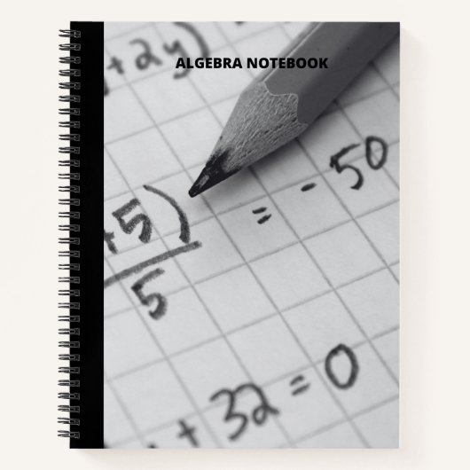 ALGEBRA NOTES NOTEBOOK NOTIZBLOCK (Vorderseite)