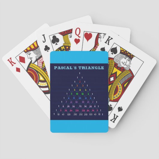 Algebra: Pascal's Triangle Playing Cards Spielkarten (Rückseite)