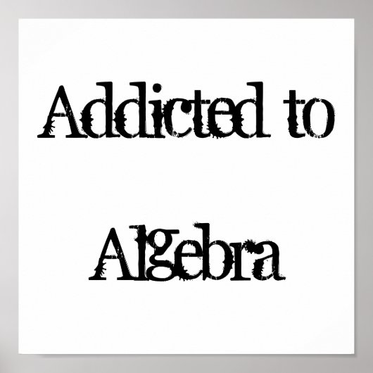 Algebra Poster (Vorne)