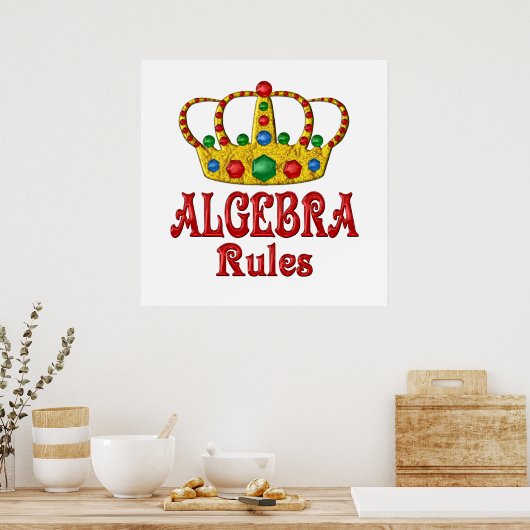 ALGEBRA Rules Poster (Küche)