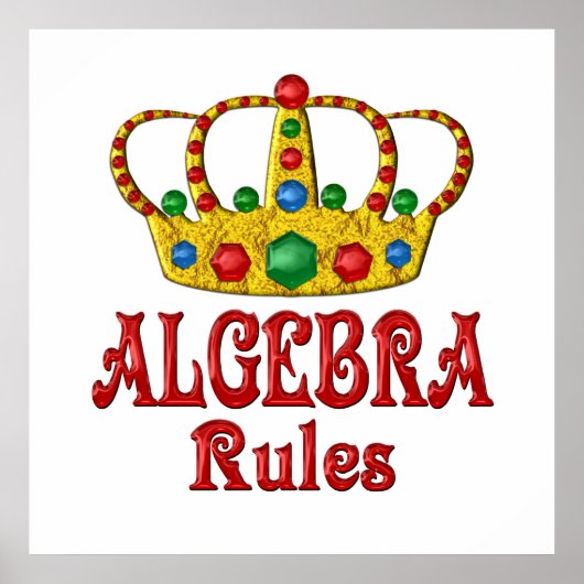 ALGEBRA Rules Poster (Vorne)