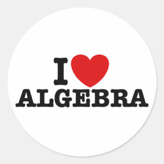 Algebra Runder Aufkleber