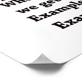 Algebra sign Poster (Ecke)