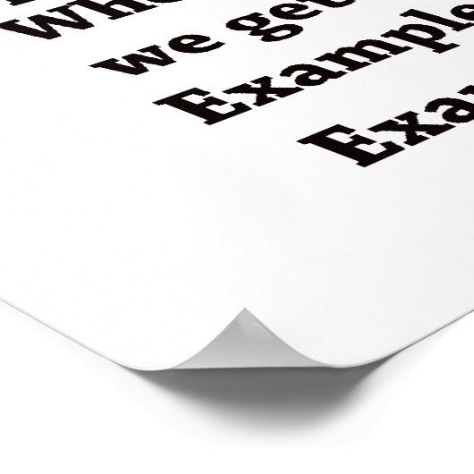 Algebra sign Poster (Ecke)