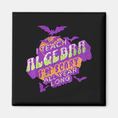 Algebra Teacher Halloween Soky Ghost Math Mathemat Magnet (Vorne)