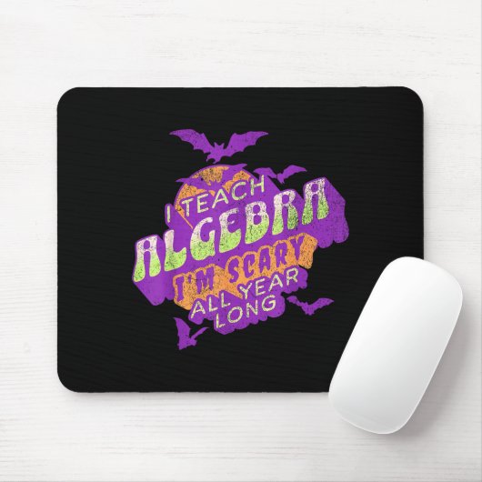 Algebra Teacher Halloween Soky Ghost Math Mathemat Mousepad (Mit Mouse)