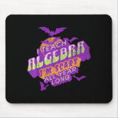 Algebra Teacher Halloween Soky Ghost Math Mathemat Mousepad (Vorne)