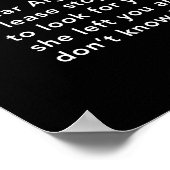 Algebra und sein X Poster (Ecke)