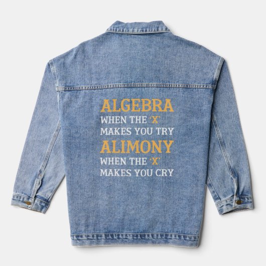 Algebra Vs Alimony Jeansjacke (Rückseite)