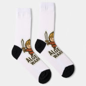 Algebra Warrior Sticker - Niedlicher Mathematiker Socken (Rechts)