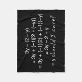 Algebra warum sollte i-Sorgfalt-Spaß Fleecedecke (Vorderseite)