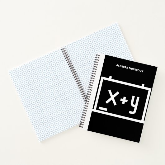 ALGEBRA X + Y NOTEBOOK NOTIZBLOCK (Innenseite)