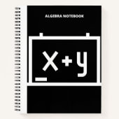 ALGEBRA X + Y NOTEBOOK NOTIZBLOCK (Vorderseite)